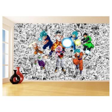 Imagem de Papel De Parede Dragon Ball Goku Vegeta Anime 3,5M Dbz145 - Você Decor