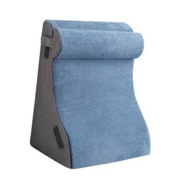 Imagem de Ｂｅｓｇａ Travesseiro de encosto Travesseiro inclinado Suporte para as costas Almofada para as costas Adapta-se a todos os tipos de corpo Encosto confortável, Cinza