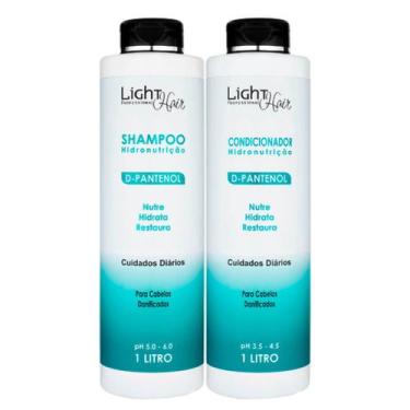 Imagem de Kit Shampoo e Condicionador Nutrição Dpantenol 1L Light Hair - LIGHT H