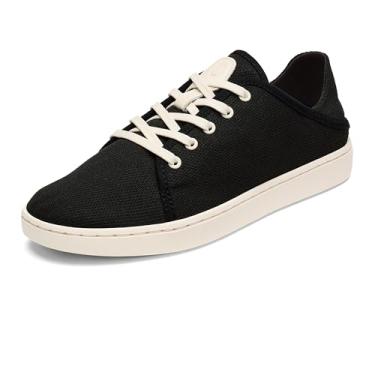 Imagem de OLUKAI Pehuea Li Tênis feminino sem cadarço, casual para o dia a dia com salto e design de malha respirável, leve e confortável o dia todo, Areia preta/branca, 42