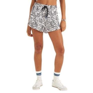 Imagem de Shorts Colcci Curto Em Nylon Estampado Poá Branco/Preto Feminino-Feminino