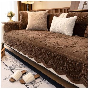 Imagem de SPXMQSS Capa de sofá seccional, capa de assento de sofá, supermacia, capa de canto de 1/2/3/4 lugares, universal antiderrapante em forma de L, capa protetora de móveis C 90 x 180 cm