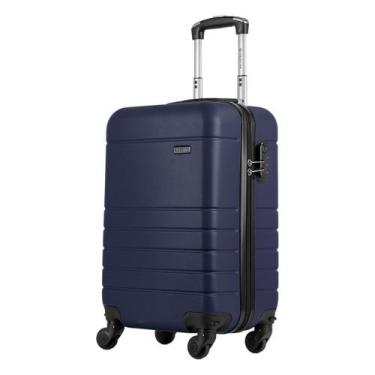 Imagem de Mala de Viagem Bordo 10kg Cadeado Pequena Essencial Sestini Cor:Azul, 