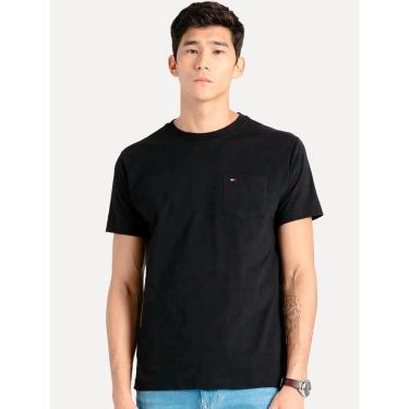 Imagem de Camiseta Tommy Jeans Masculina Regular Pocket Preto-Masculino