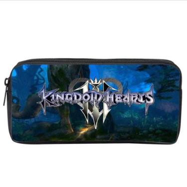 Imagem de Bolsa de lápis Kingdoms Hearts Cartoon Anime em tela grande 22x11x5cm 