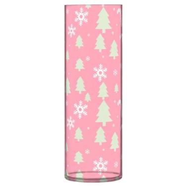 Imagem de Burbuja Vaso de flores para árvores de Natal, não quebrável, alto, redondo, transparente, vaso cilíndrico para decoração de casa, escritório, buquê de casamento