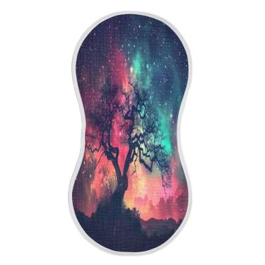 Imagem de xigua Lindo conjunto de 1 panos de musselina de musselina de céu noturno, panos de arroto super macios e absorventes, roupas de arroto de algodão para chá de presente para recém-nascidos, bebês