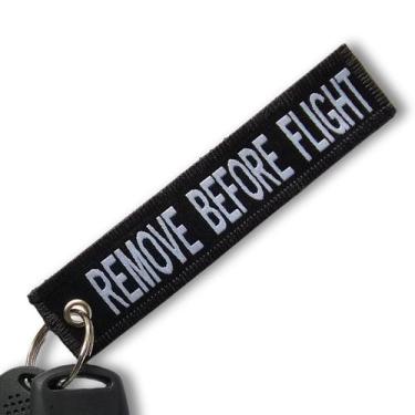 Imagem de Chaveiro Tramado Voo Aviação Before Flight - Preto - Atni