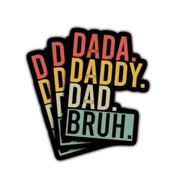 Imagem de Adesivo de vinil com 3 peças de papai papai papai, citação humorística da paternidade para pai, marido, avô, homens, dia dos pais, laptop, carro, caderno, cantil hidro, scrapbook, garrafa de água 7,6