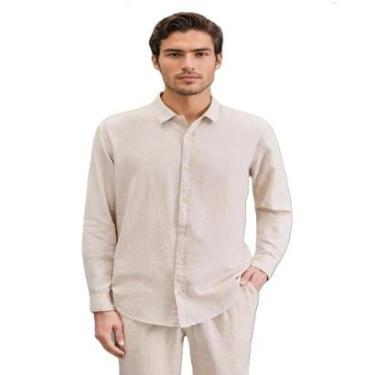 Imagem de Camisa Manga Longa Linho Pienza Reserva-Masculino