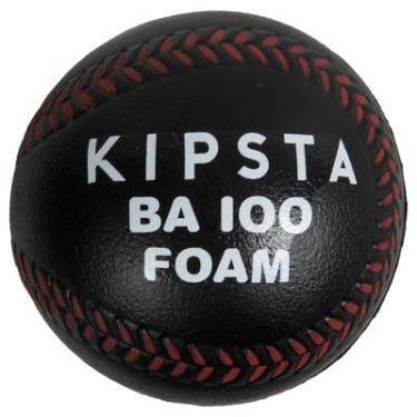 Imagem de Bola de Beisebol, Espuma BA 100 Foam Preto com Costuras Vermelhas