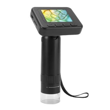 Imagem de Asixxsix Microscópio Digital Portátil Com Câmera 1080P, Lupa Portátil 1000X Com Tela HD de 2,0 Polegadas e 8 Luzes LED Ajustáveis ​​para Crianças, Estudantes e Adultos