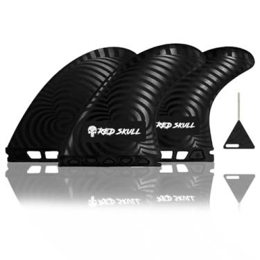 Imagem de Jogo de Quilhas Triquilha Padrão Future M3 M5 Fibra de Vidro e Nylon - Kit Surf Performance com Chave de Quilha Inclusa - Mais Velocidade e Drive (M5 (Grande))