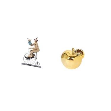 Imagem de Fenteer Estatueta de Palhaço, Escultura de Frutas, Estátua de Cerâmica, Coleção, Ornamento, Artesanato, Peça Central Delicada para Sala de Jantar, Mesa, Armár