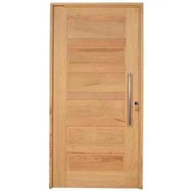 Imagem de Porta em eucalipto P28 Paris 94x213x12 com puxador de 60cm (Lado direi