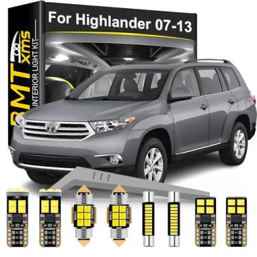 Imagem de Kit de luz interior LED de substituição para Toyota Highlander 2007 2008 2009 2010 2011 2012 2013