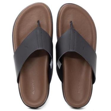 Imagem de Sandália Masculina Reserva Go Casual Sambô Couro Confortável Original 751930001-Masculino