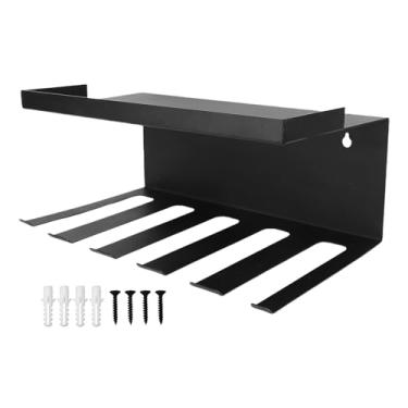 Imagem de Luocute Organizador de Ferramentas Elétricas para Montagem Em Parede, Rack Utilitário de Metal Resistente Com 5 Slots de Armazenamento para Brocas e Prateleira de Bateria, para