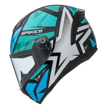Imagem de Capacete Moto Integral Fechado Peels Spike 1ST Preto / Verde Agua