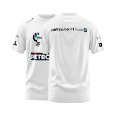 Imagem de Camiseta Masculina BMW De Verão Com Manga Curta, Estilo Esportivo Raci