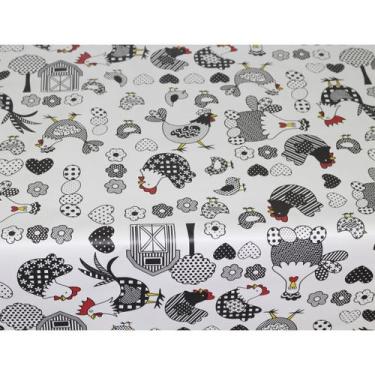 Imagem de Toalha De Mesa Térmica Pvc Impermeável Galinhas 1,80 X 1,40 - Idealiza