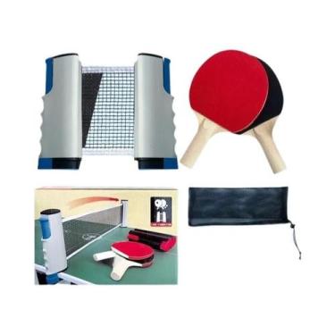 Imagem de Conjunto De Raquetes De Tênis De Mesa Portátil E Esticável Com Coluna 