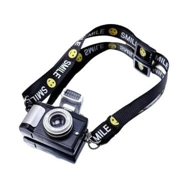 Imagem de Para 15cm labubu flash câmera algodão boneca decorativa saco de câmera