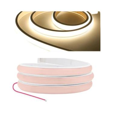 Imagem de Fita LED Flexível 12V 24V 320 LEDs/M COB Neon À Prova d'Água 3000K 400