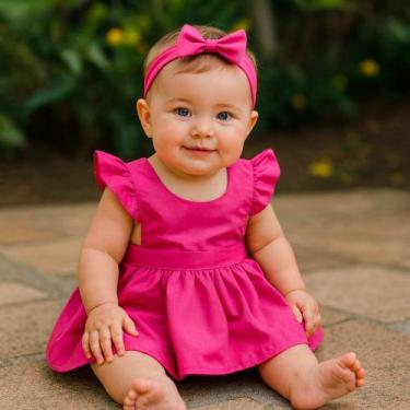 Imagem de Vestido Para Bebê Menina Jana Vestido de Festa Casamento Batizado Vári