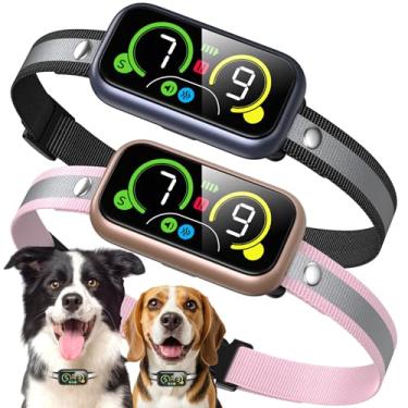 Imagem de Coleira de latido para cães Pro, solução instantânea para latidos, dispositivo inteligente antilatido com 4 modos de correção, coleira de latido de ação rápida para cães grandes, médios e pequenos, de