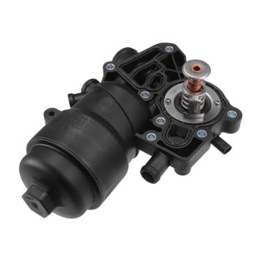 Imagem de Hihaha No.059115389K Conjunto da base do filtro de óleo do motor com vedações de anel de vedação de termostato para Audi A6 2014-2016 / Adaptador de carcaça do filtro de óleo frontal/plástico durável