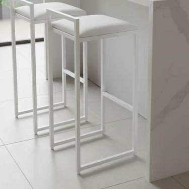 Imagem de kit 2 Banquetas Para Cozinha Americana Madri Cor:Amarelo - Loja Béle, 