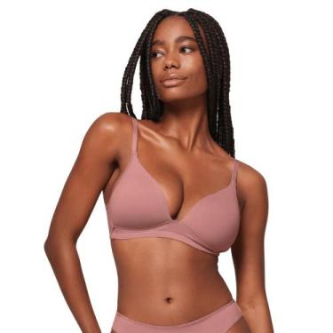 Imagem de Sutiã Triângulo Com Bojo Sem Aro Em Microfibra - 341001LIEBE, Bege, 44