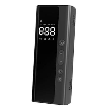 Imagem de 1 conjunto bomba de ar do carro compressor de ar para carro portátil carro compressor de ar pneu de carro bomba inflável automática veículo pneu inflator bolas inflator abs preto carro elétrico displa