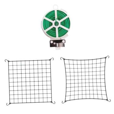 Imagem de KiBcsLic Rede de suporte para plantas em estufas de cultivo, rede flexível para cultivo de tomate, SCROG para hidroponia em jardins externos e para pepinos, Xl