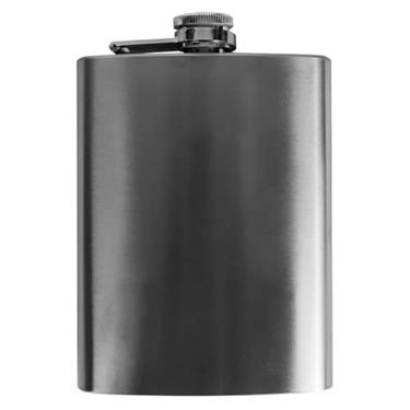 Imagem de Cantil de Bolso em Aço Inox 220 ml, Porta Bebida Compacto com Tampa Antivazamento, Leve e Discreto para Transporte Diário, Viagens e Uso ao Ar Livre