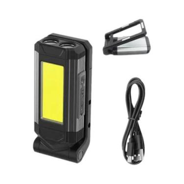 Imagem de Lanterna De Trabalho Magnética COB Portátil Recarregável Super Brilhan