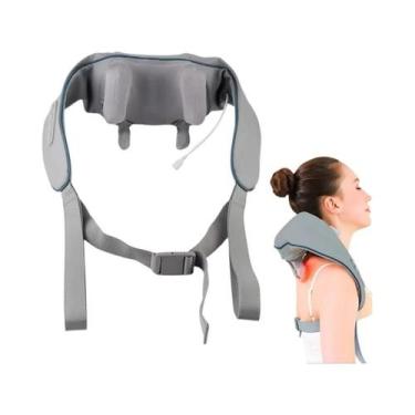 Imagem de Massageador Sem Fio Para Pescoço, Ombros E Costas Com Motor Sem Escova