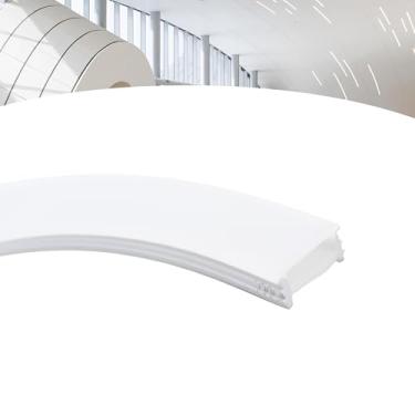 Imagem de Perfil 5m Embutir 20x10mm Flexível Silicone Para Fita Led