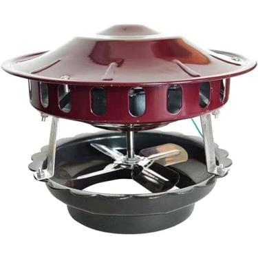 Imagem de VZQJHKMPXFS Ventilador de chaminé de alta eficiência para lareira - Evacuador de fumaça e indutor de corrente de ar para fluxo de ar ideal (100 w)