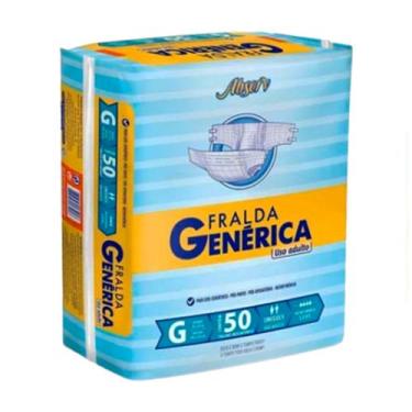 Imagem de Fralda Descartável Geriátrica Generica Hiper G Com 50 unidades - Absor