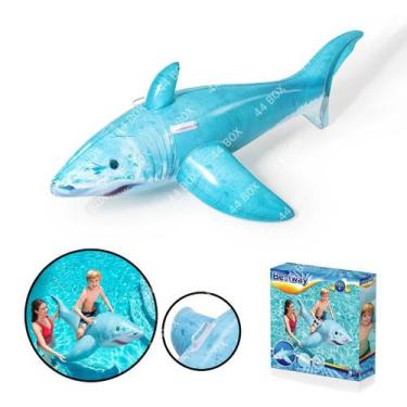 Imagem de Bóia Gigante Tubarão Grande Inflável Alças Praia Piscina - Bestway, Bo