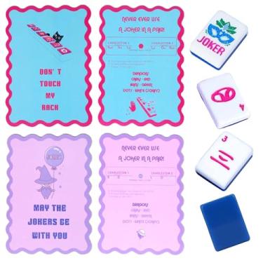 Imagem de Adkoat® 4PCS Mahjong Shuffler Cards with Rules - Tiles Mixing & Shuffling Mah Jong Mixer | Indoor & Outdoor - Mah-Jong Accessories and Gifts - Mahjer Party Supplies