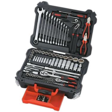 Imagem de Jogo Ferramentas Cv 113 Peças Caixa Plástica Kawashima