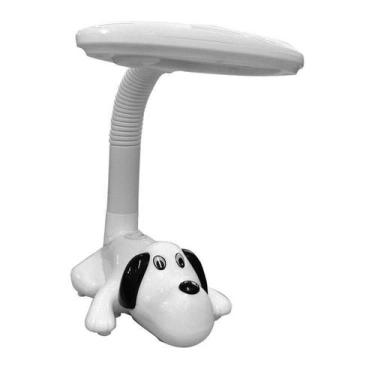 Imagem de Luniaria de Mesa Dog Branco Polietileno 1X9W 127V - Home Line, 110V