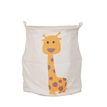 Imagem de Cesto Multiuso Organizador De Brinquedos Girafa 40X50