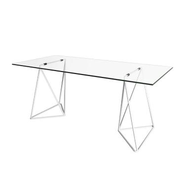 Imagem de Mesa De Escritório Cavalete Arame Bela Vista Branco