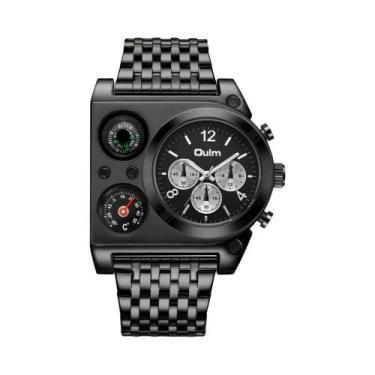 Imagem de Relógio De Quartzo Militar Masculino Com Bússola E Display De Temperat