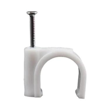 Imagem de Pacote Com 100 Presilhas De Cabo 4-20mm, Grampos De Fio Coaxial Para O