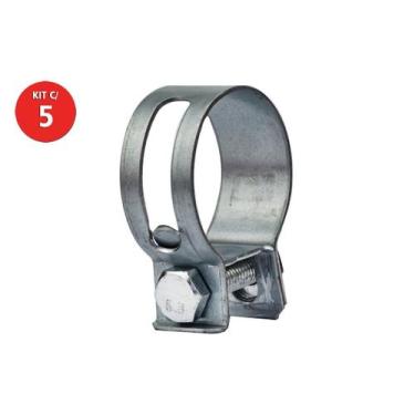 Imagem de Kit C/ 5 Abraçadeira Mangote 32mm 2.1/2 Pol 73x81mm Beltools